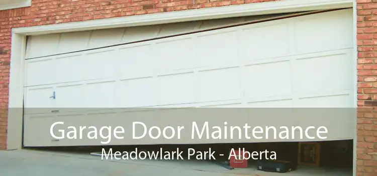 Garage Door Maintenance Meadowlark Park - Alberta