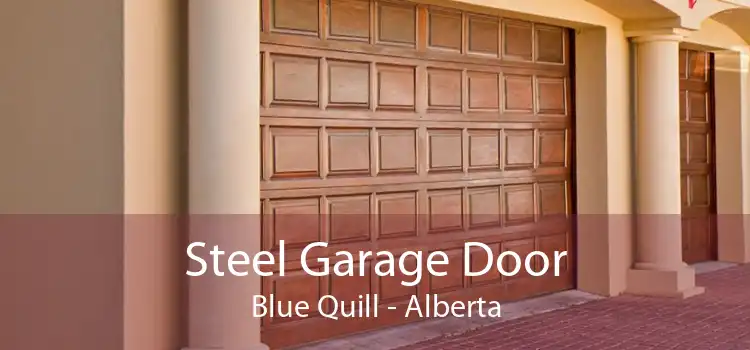 Steel Garage Door Blue Quill - Alberta