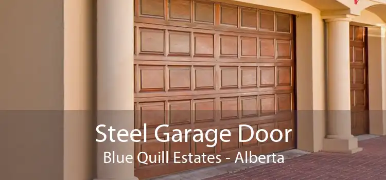 Steel Garage Door Blue Quill Estates - Alberta