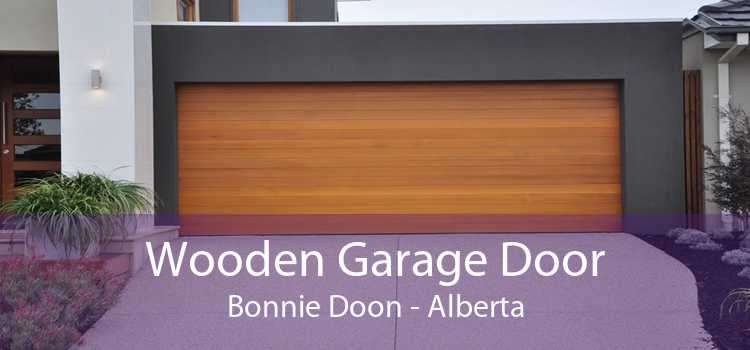 Wooden Garage Door Bonnie Doon - Alberta