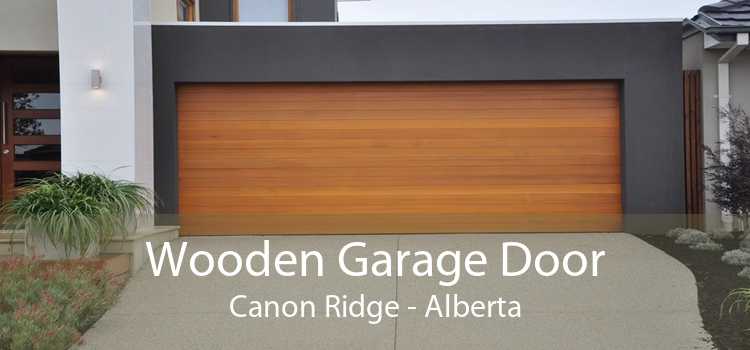 Wooden Garage Door Canon Ridge - Alberta