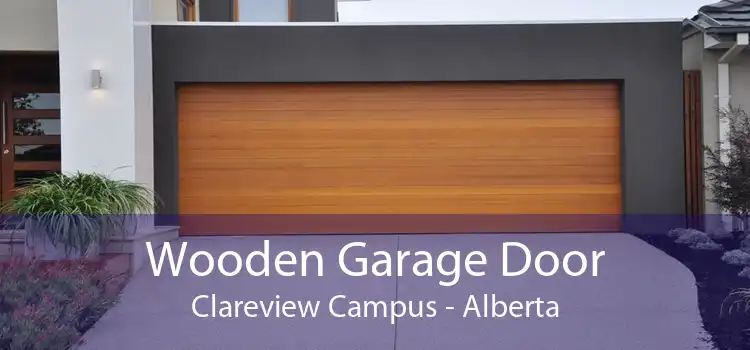 Wooden Garage Door Clareview Campus - Alberta