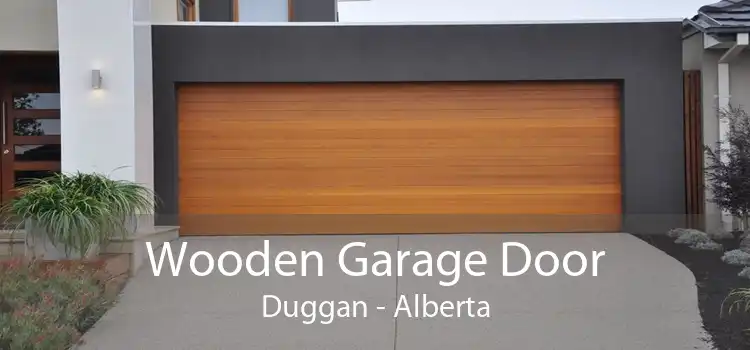 Wooden Garage Door Duggan - Alberta