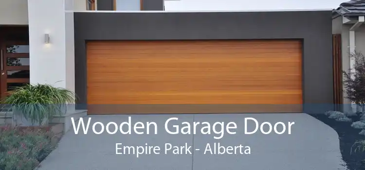 Wooden Garage Door Empire Park - Alberta