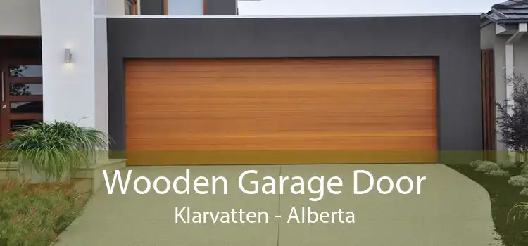 Wooden Garage Door Klarvatten - Alberta