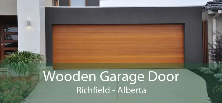 Wooden Garage Door Richfield - Alberta