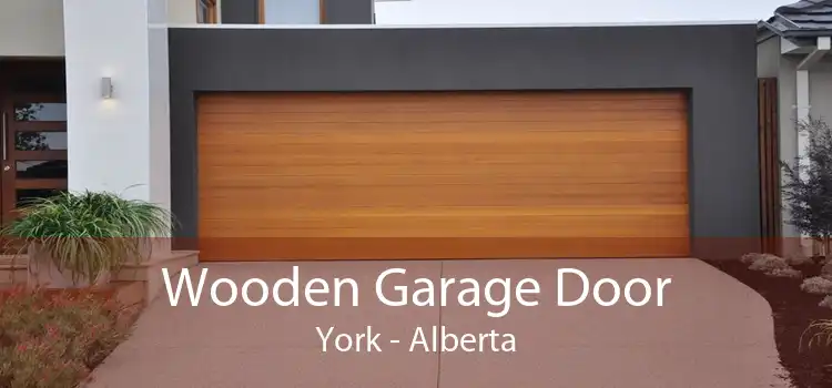 Wooden Garage Door York - Alberta