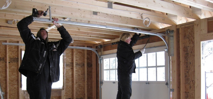 overhead garage door installation in Blue Quill